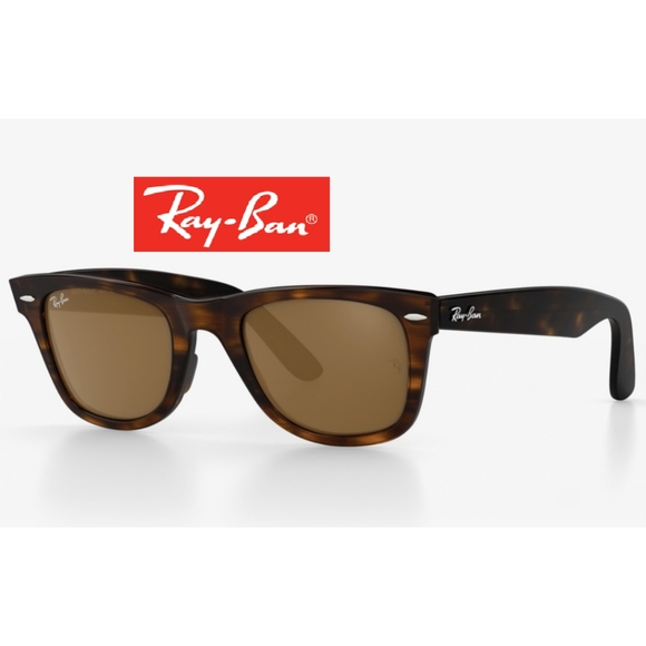 RayBan Wayfarer Tortoise Brown RB2140 Men & Women - Picture 3 of 13
